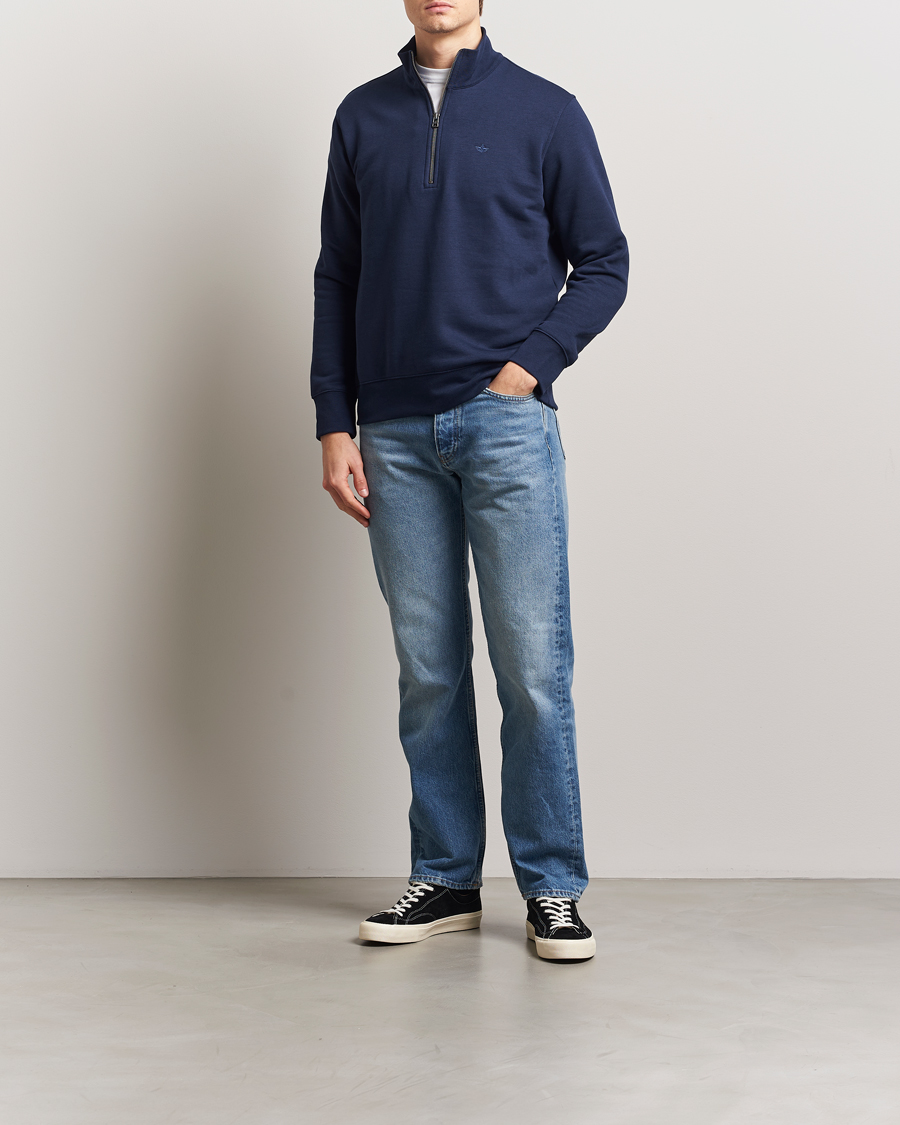 Herre | Gensere | Dockers | Quarter Zip Fleece Navy Blazer