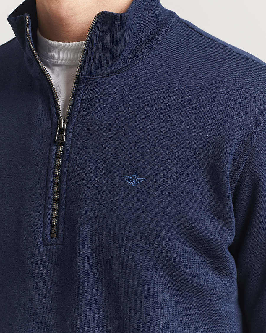 Herre | Gensere | Dockers | Quarter Zip Fleece Navy Blazer