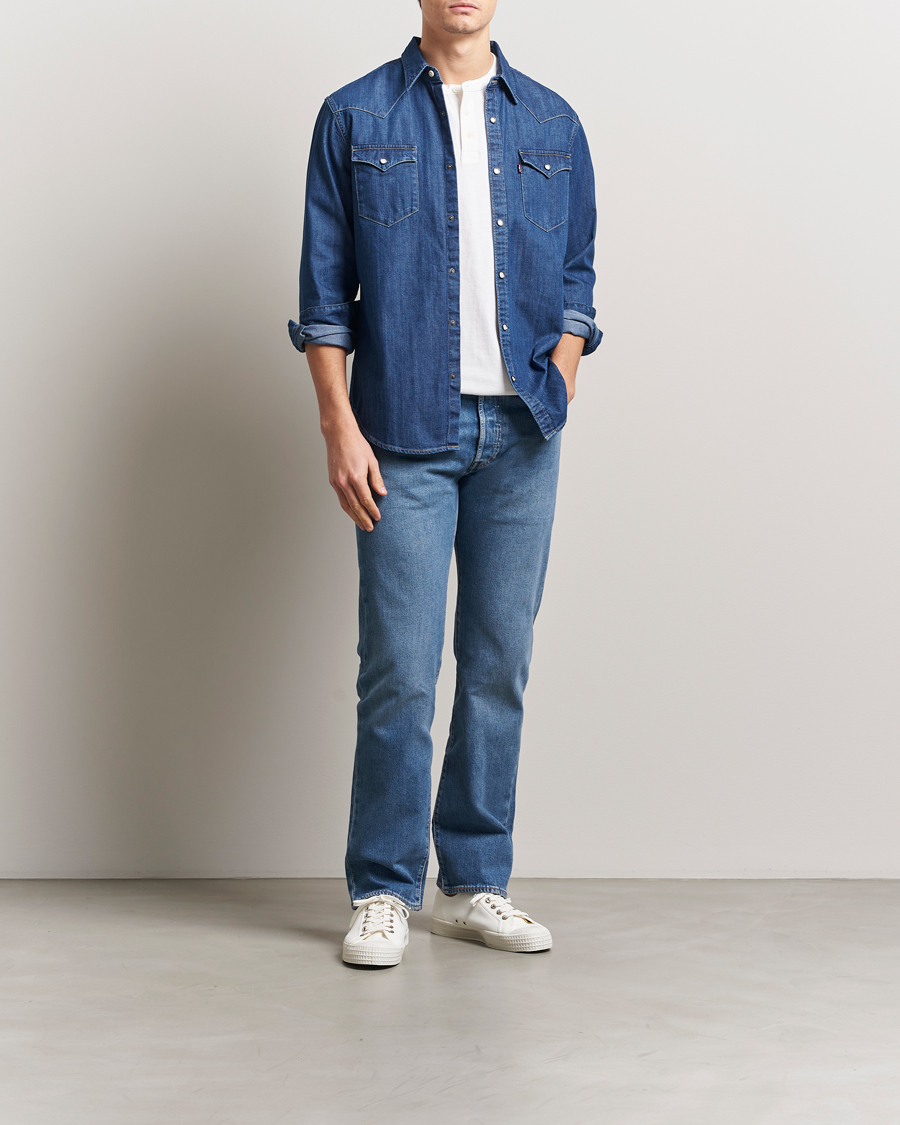Herre | Skjorter | Levi's | Barstow Western Standard Shirt Medium Blue