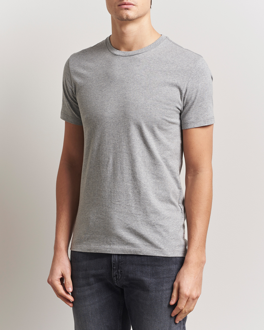 Herre | T-Shirts | Levi's | 2-Pack Crew Neck T-Shirt White/Grey Heather