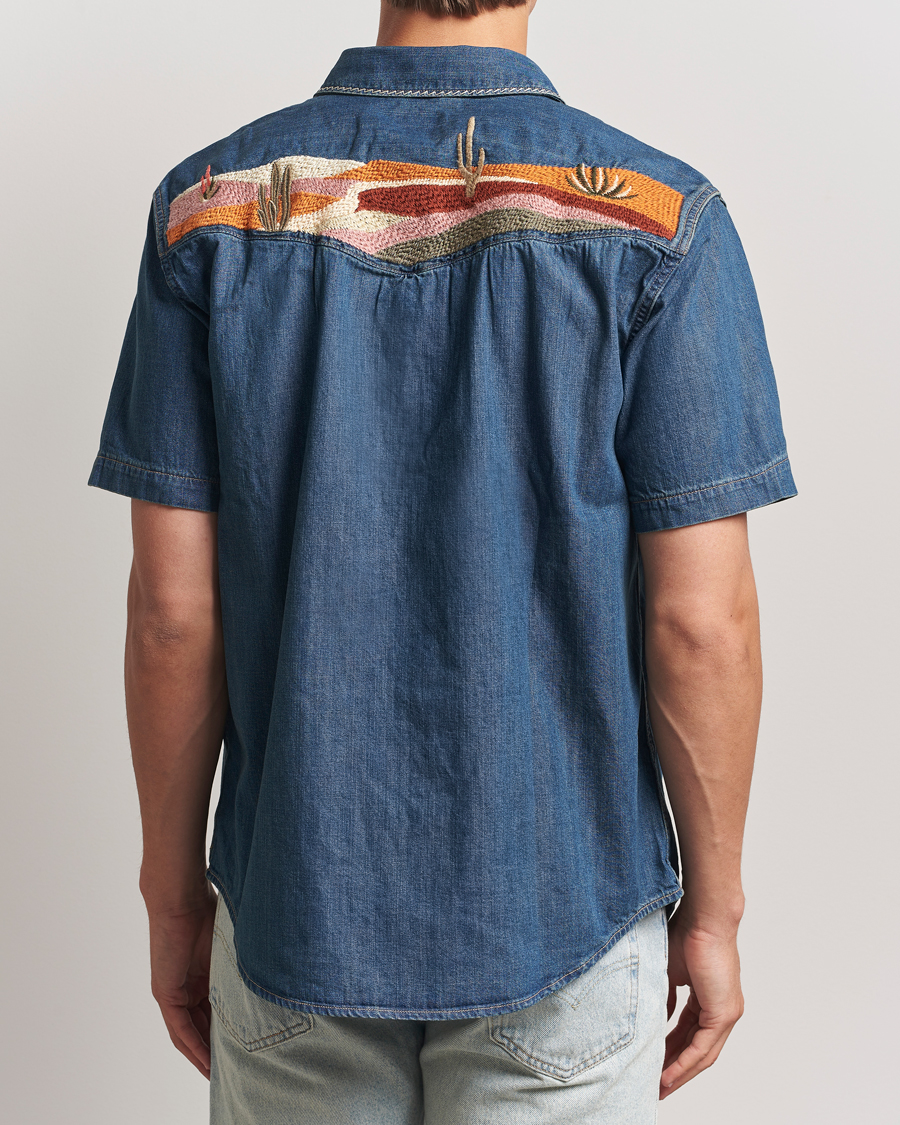 Herre | Skjorter | Levi's | Relaxed Fit Short Sleeve Western Shirt Dark Blue