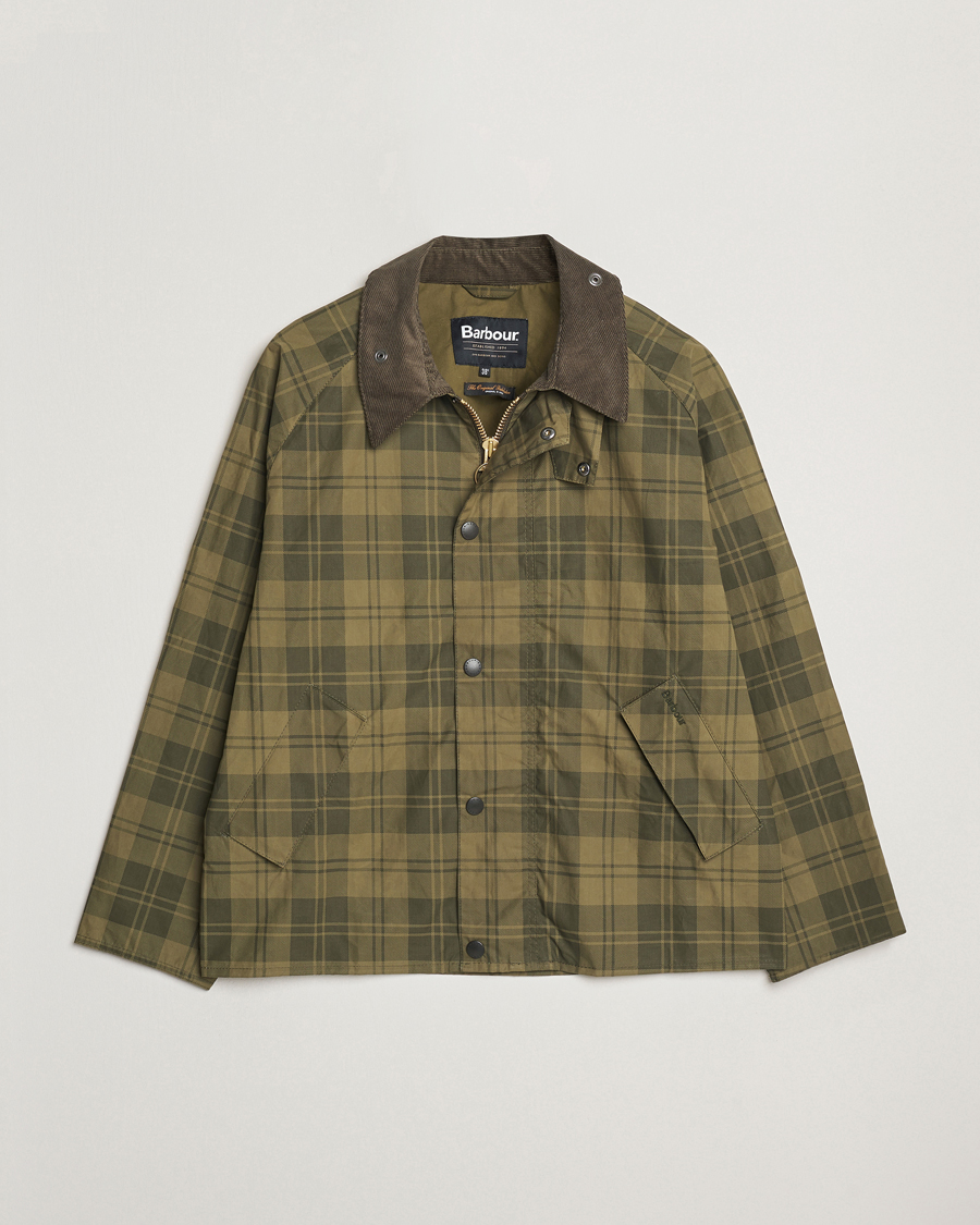 Herre | Jakker | Barbour Heritage | Transport Check Cotton Casual Jacket Olive
