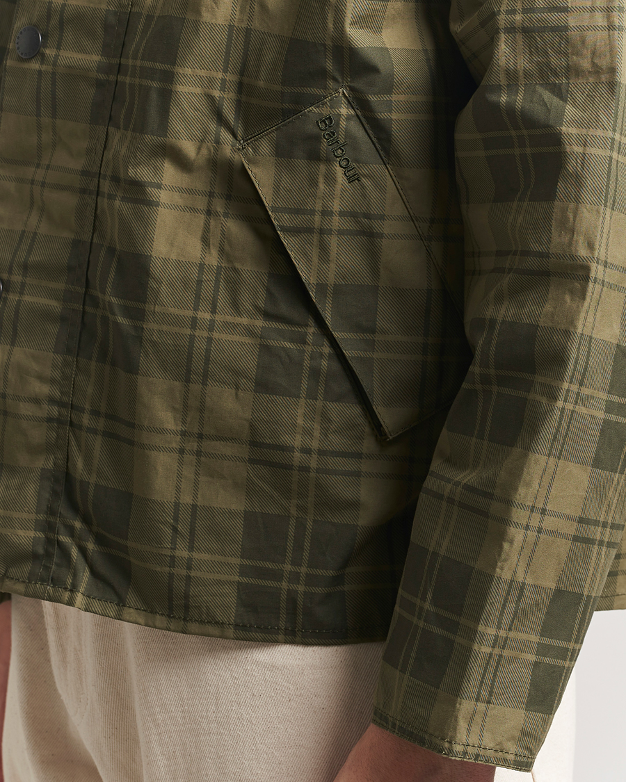 Herre | Jakker | Barbour Heritage | Transport Check Cotton Casual Jacket Olive