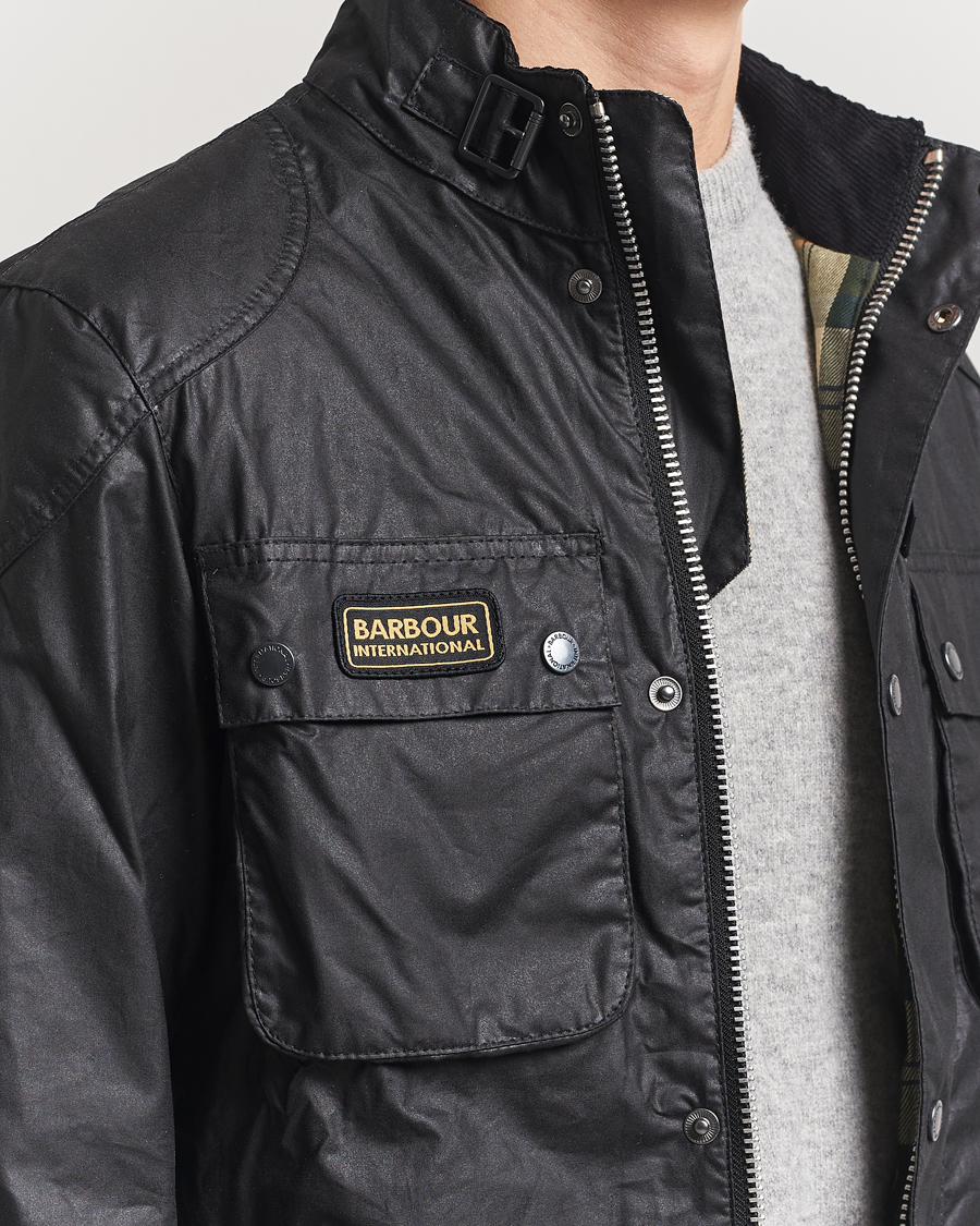 Herre | Jakker | Barbour International | Merton Waxed Jacket Black