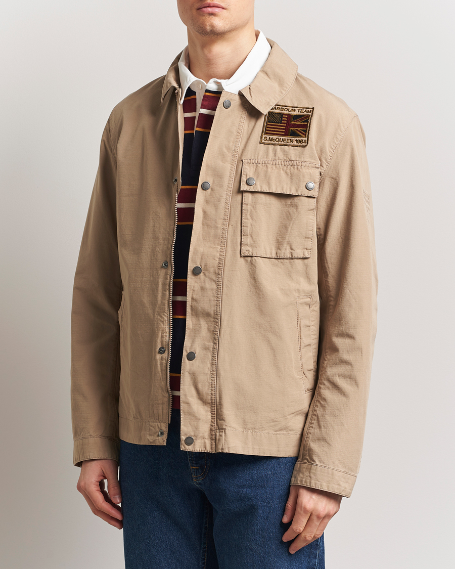 Herre | Jakker | Barbour International | Steve McQueen Workers Casual Jacket Timber Wolf
