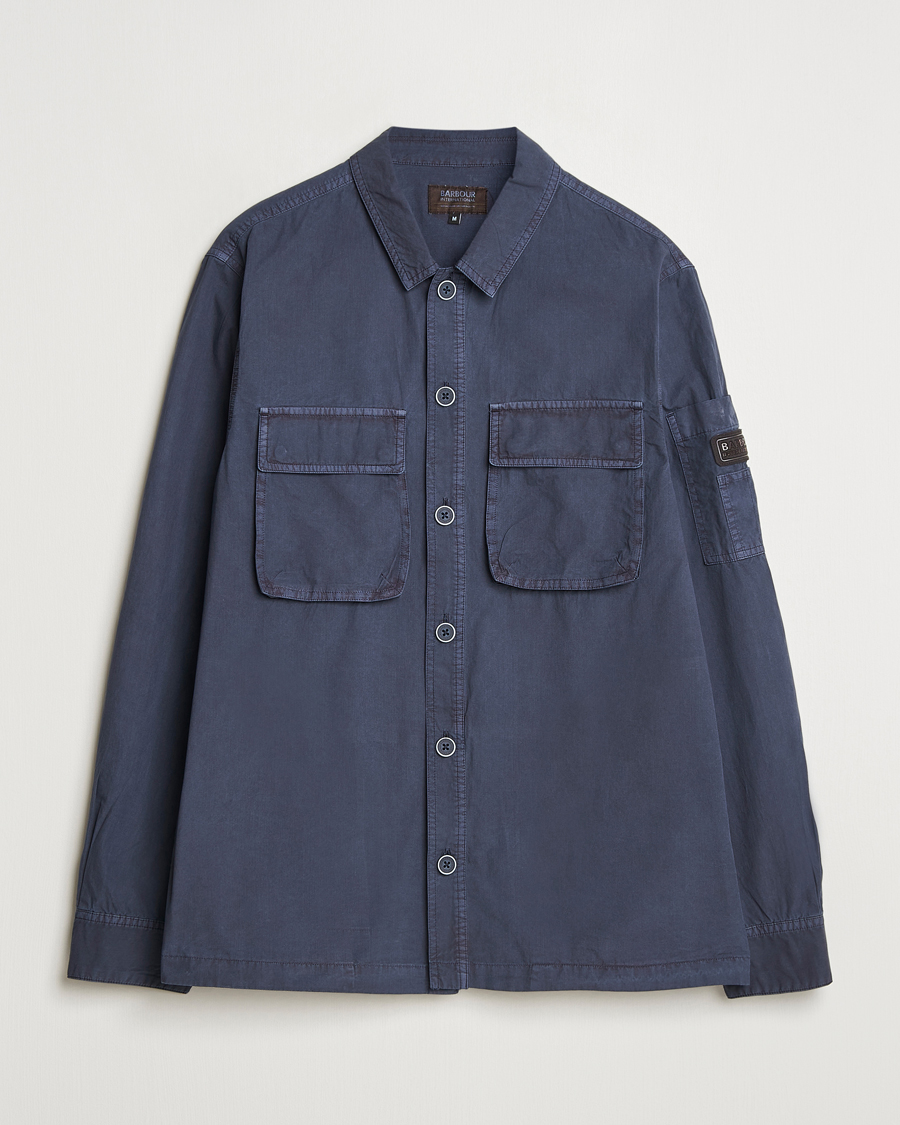 Herre | Skjorter | Barbour International | Kenneth GD Overdye Overshirt Navy