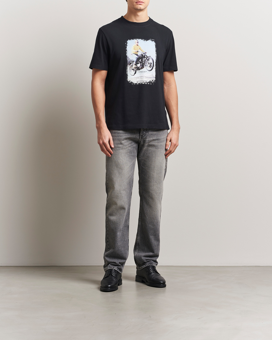 Herre | T-Shirts | Barbour International | Coster Steve McQueen T-Shirt Black