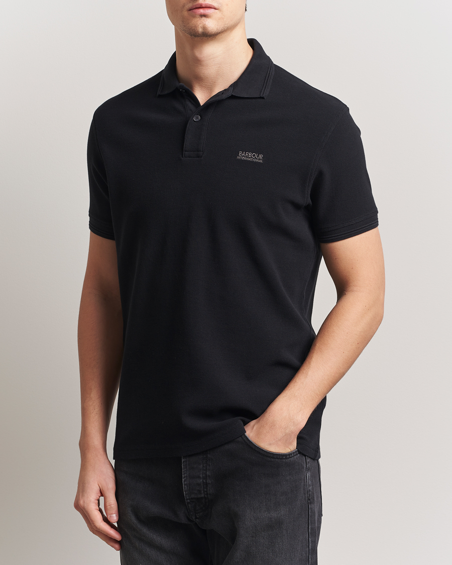 Herre | Pikéer | Barbour International | Charlie Textured Polo Black