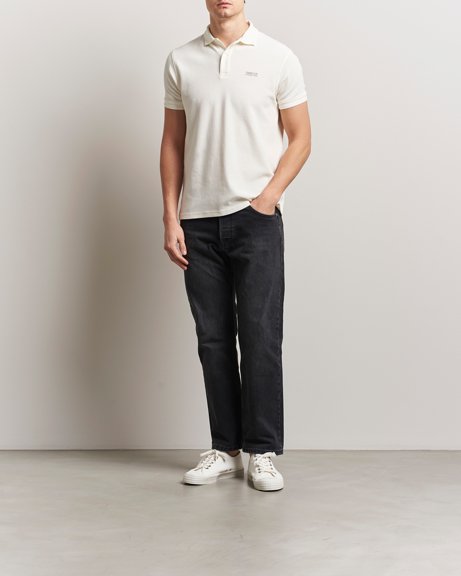 Herre | Pikéer | Barbour International | Charlie Textured Polo Whisper White