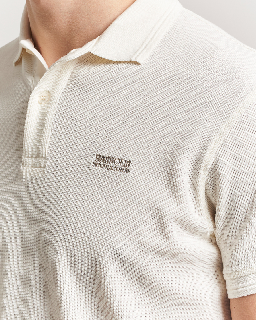 Herre | Pikéer | Barbour International | Charlie Textured Polo Whisper White