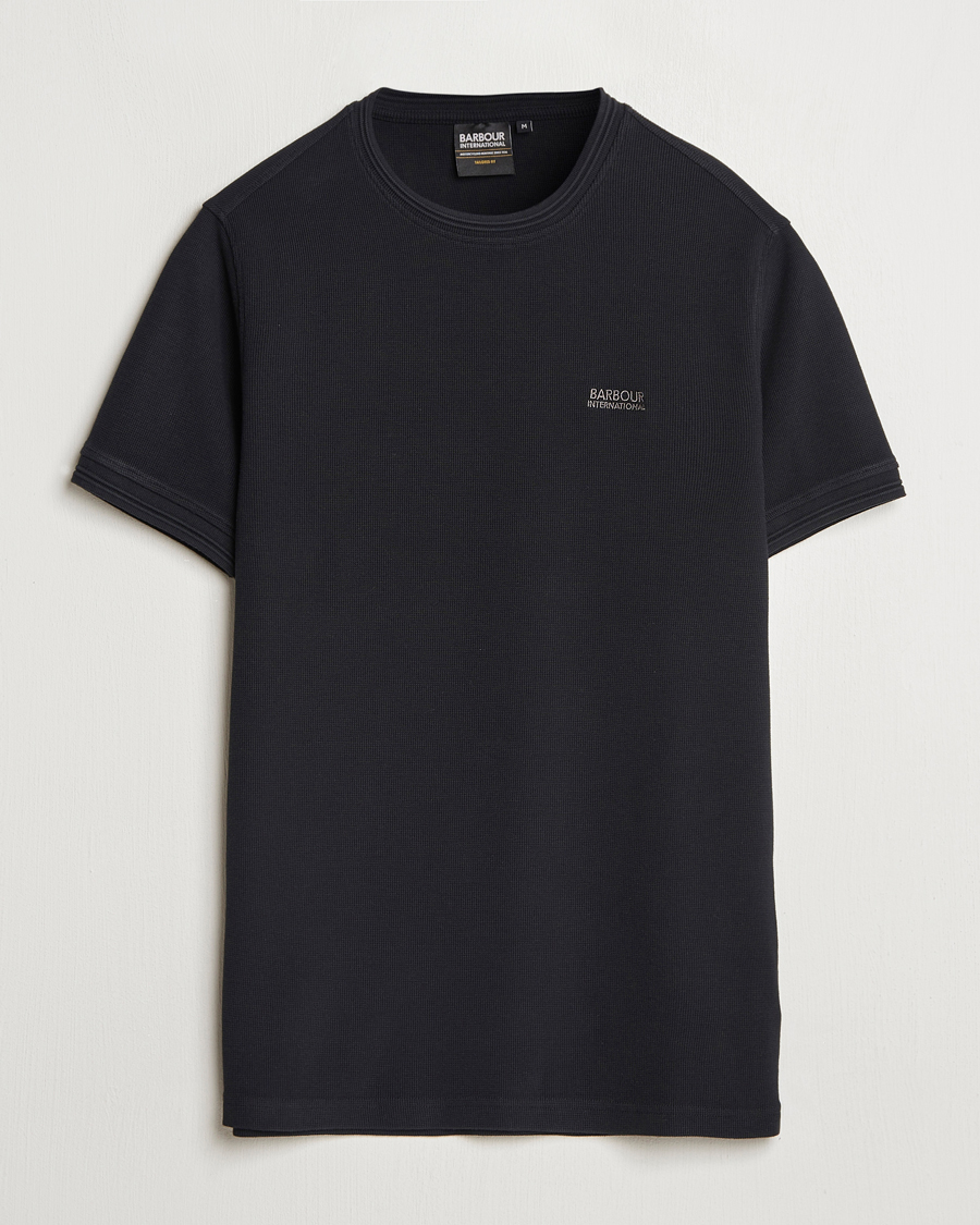 Herre | T-Shirts | Barbour International | Charlie Textured T-Shirt Black
