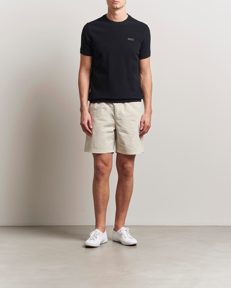 Herre | T-Shirts | Barbour International | Charlie Textured T-Shirt Black