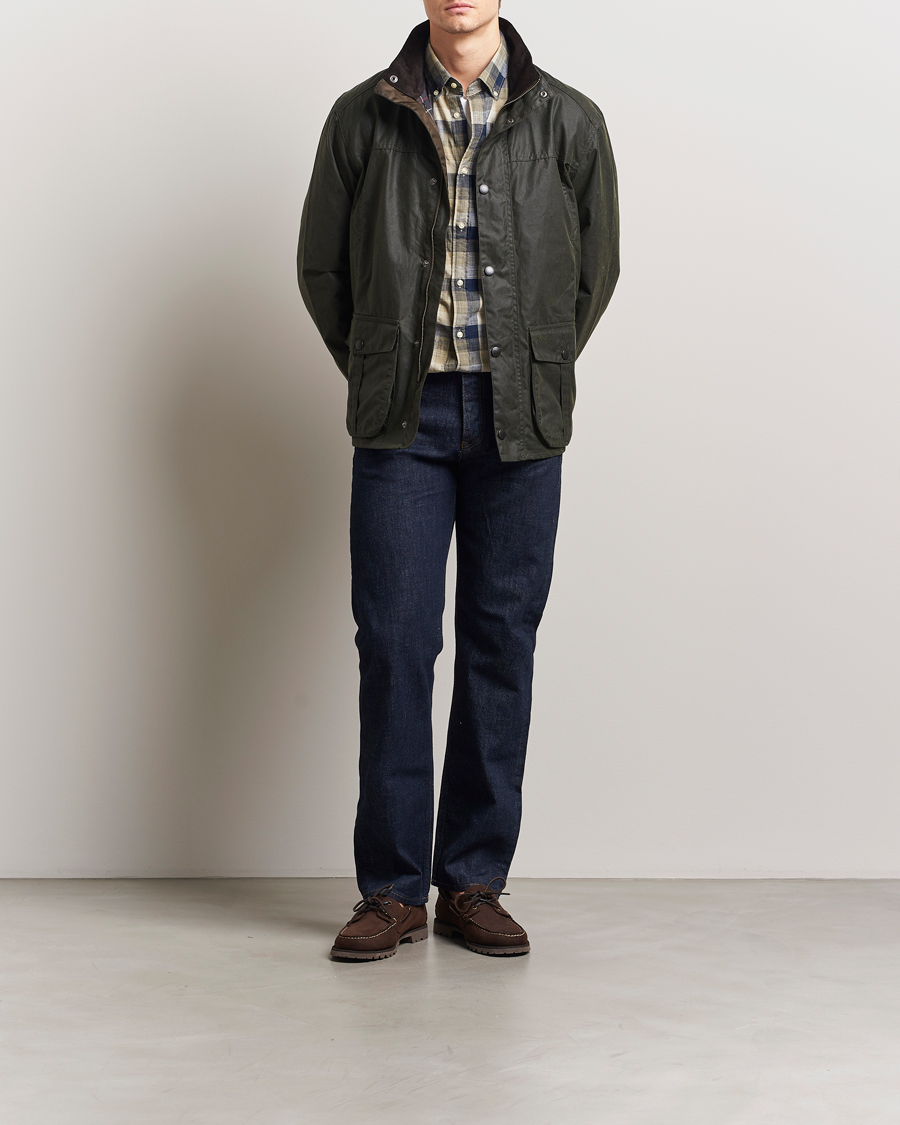 Herre | Jakker | Barbour Lifestyle | Sander Wax Jacket Olive