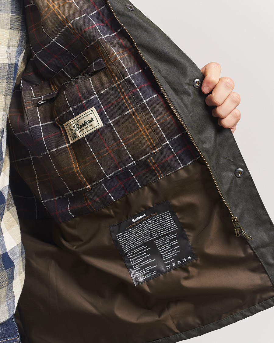 Herre | Jakker | Barbour Lifestyle | Sander Wax Jacket Olive