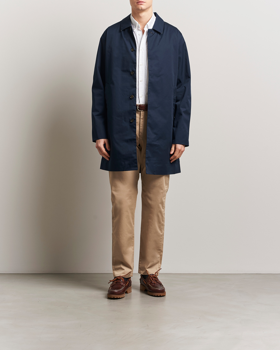 Herre | Jakker | Barbour Lifestyle | Rokig Waterproof Car Coat Navy