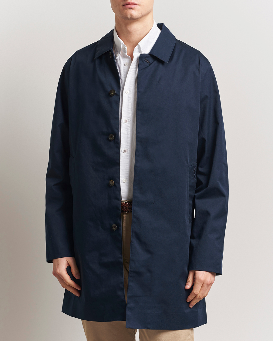Herre | Jakker | Barbour Lifestyle | Rokig Waterproof Car Coat Navy