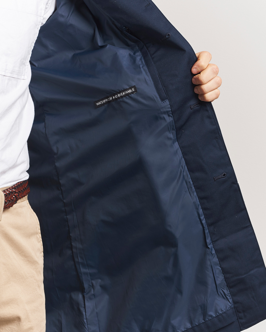 Herre | Jakker | Barbour Lifestyle | Rokig Waterproof Car Coat Navy