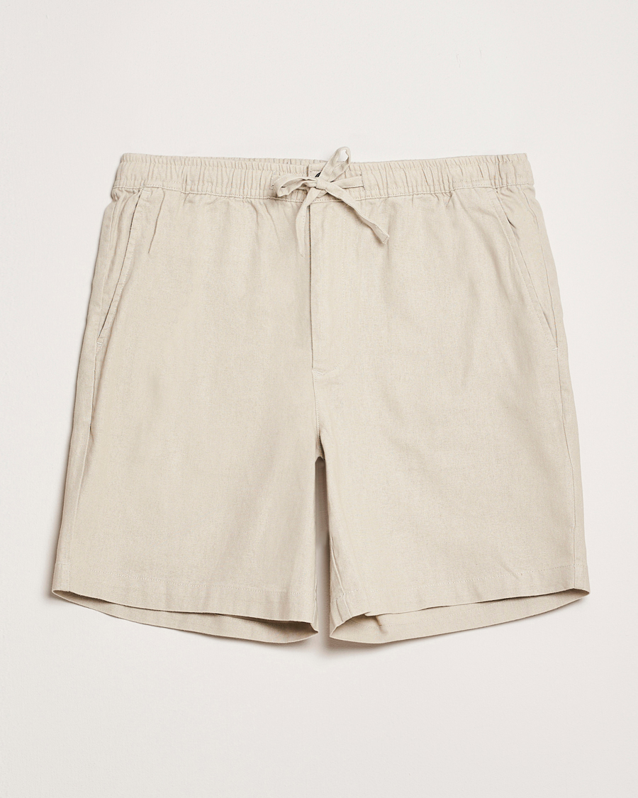 Herre | Shorts | Barbour Lifestyle | Cotton/Linen Relaxed Shorts Mist
