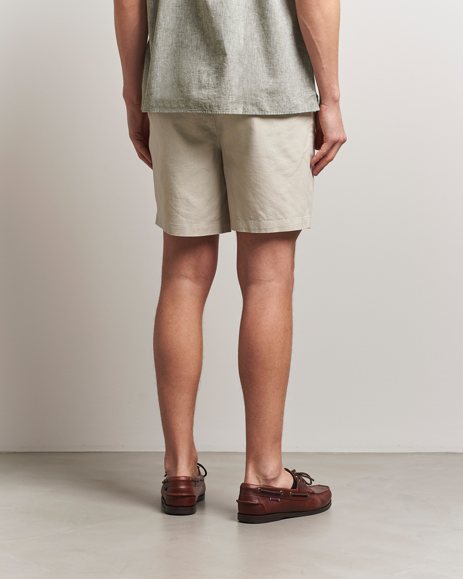 Herre | Shorts | Barbour Lifestyle | Cotton/Linen Relaxed Shorts Mist