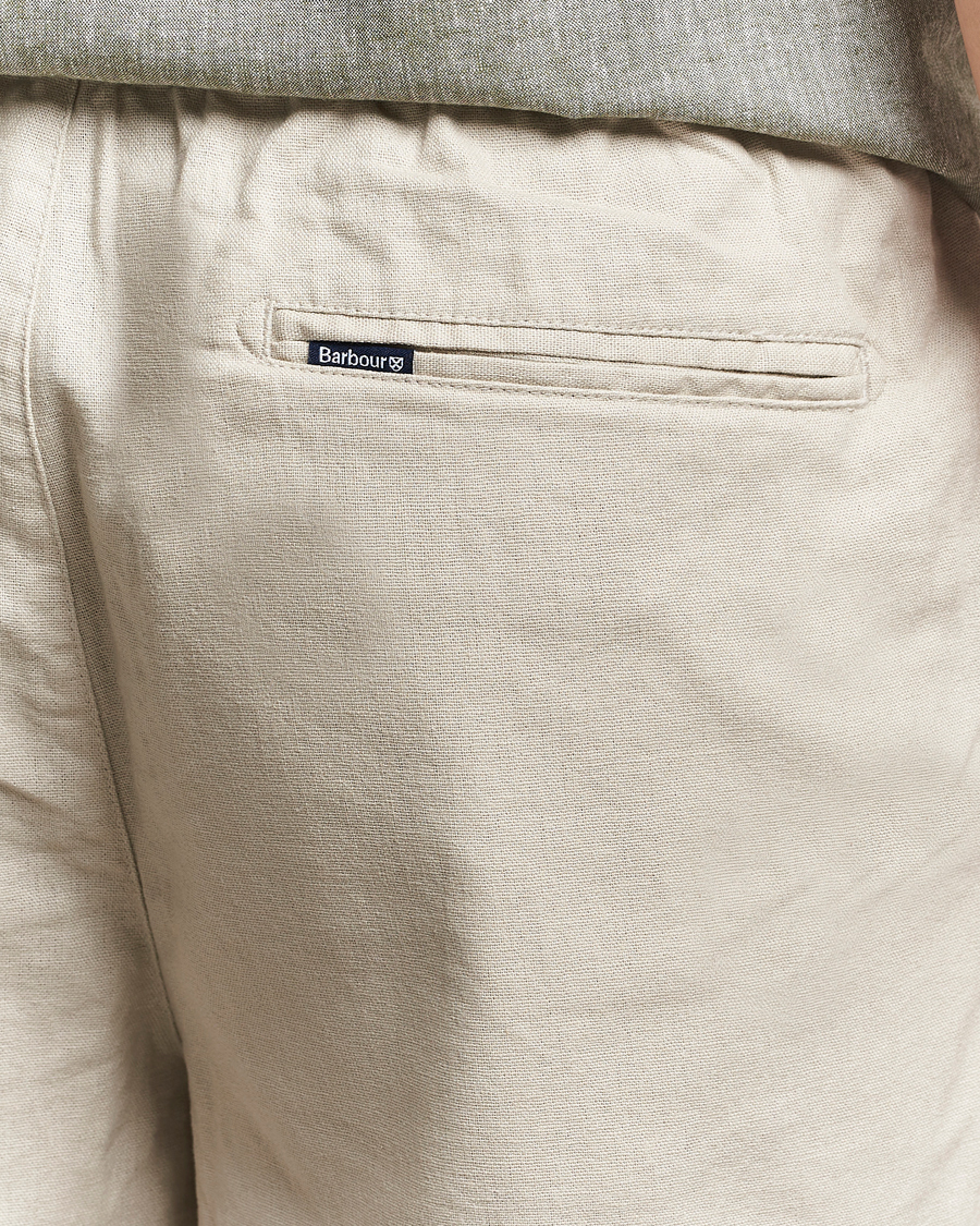 Herre | Shorts | Barbour Lifestyle | Cotton/Linen Relaxed Shorts Mist