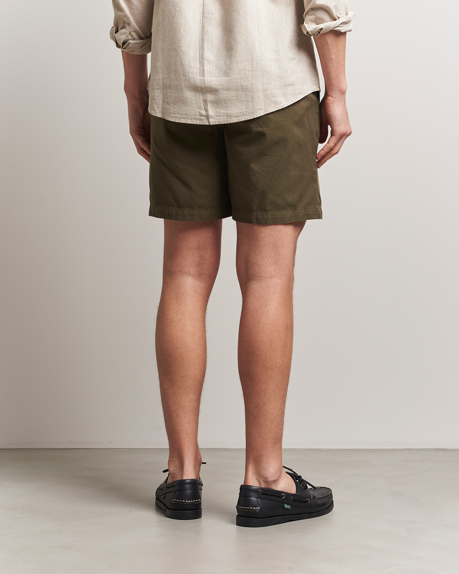 Herre | Shorts | Barbour Lifestyle | Washed Oxford Relaxed Shorts Uniform Green