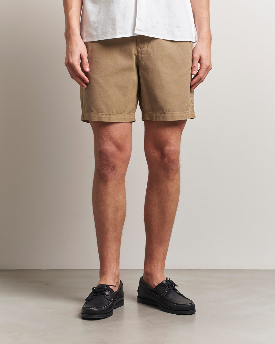Herre | Shorts | Barbour Lifestyle | Washed Oxford Relaxed Shorts Washed Stone