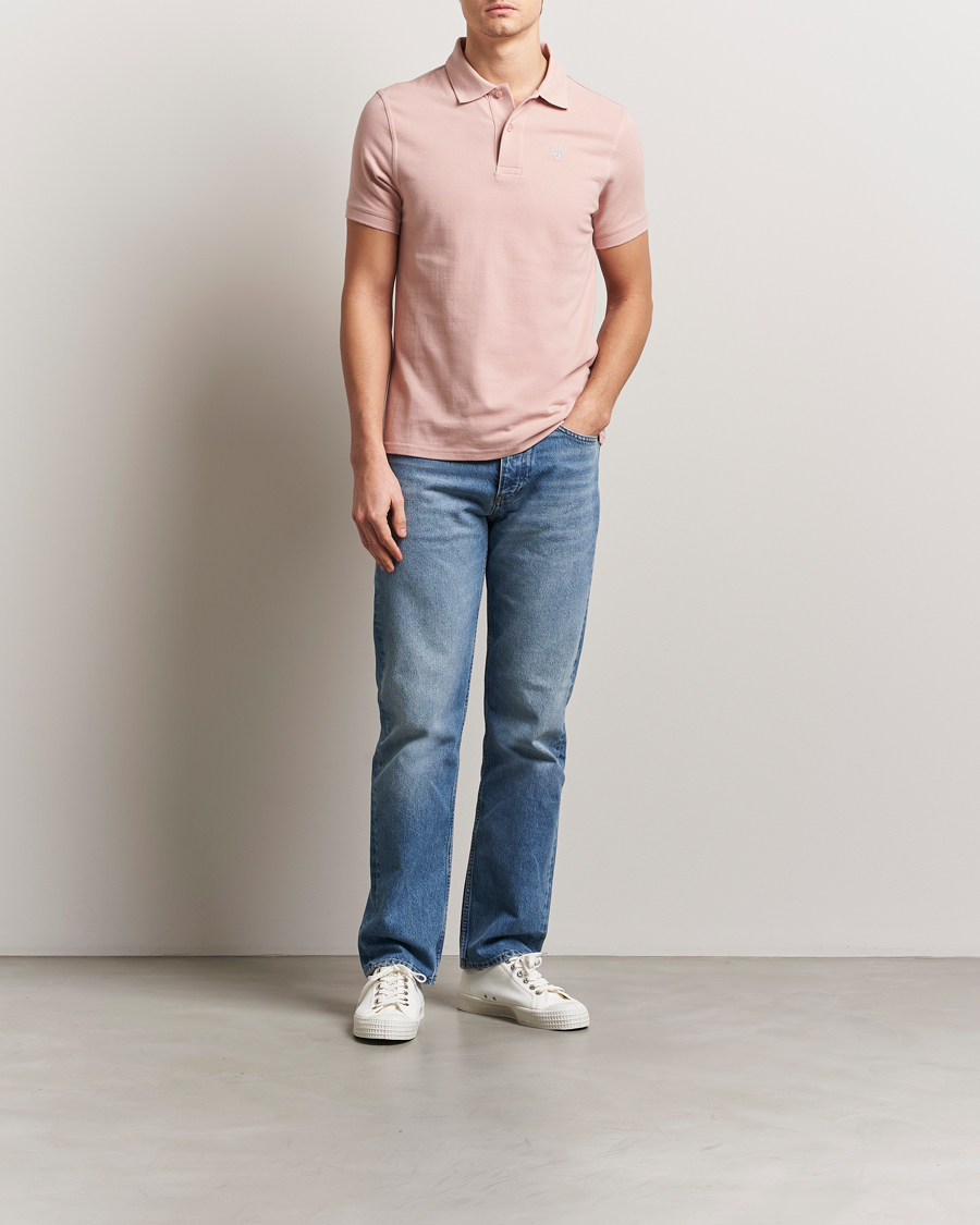 Herre | Pikéer | Barbour Lifestyle | Sports Polo Pink Mist