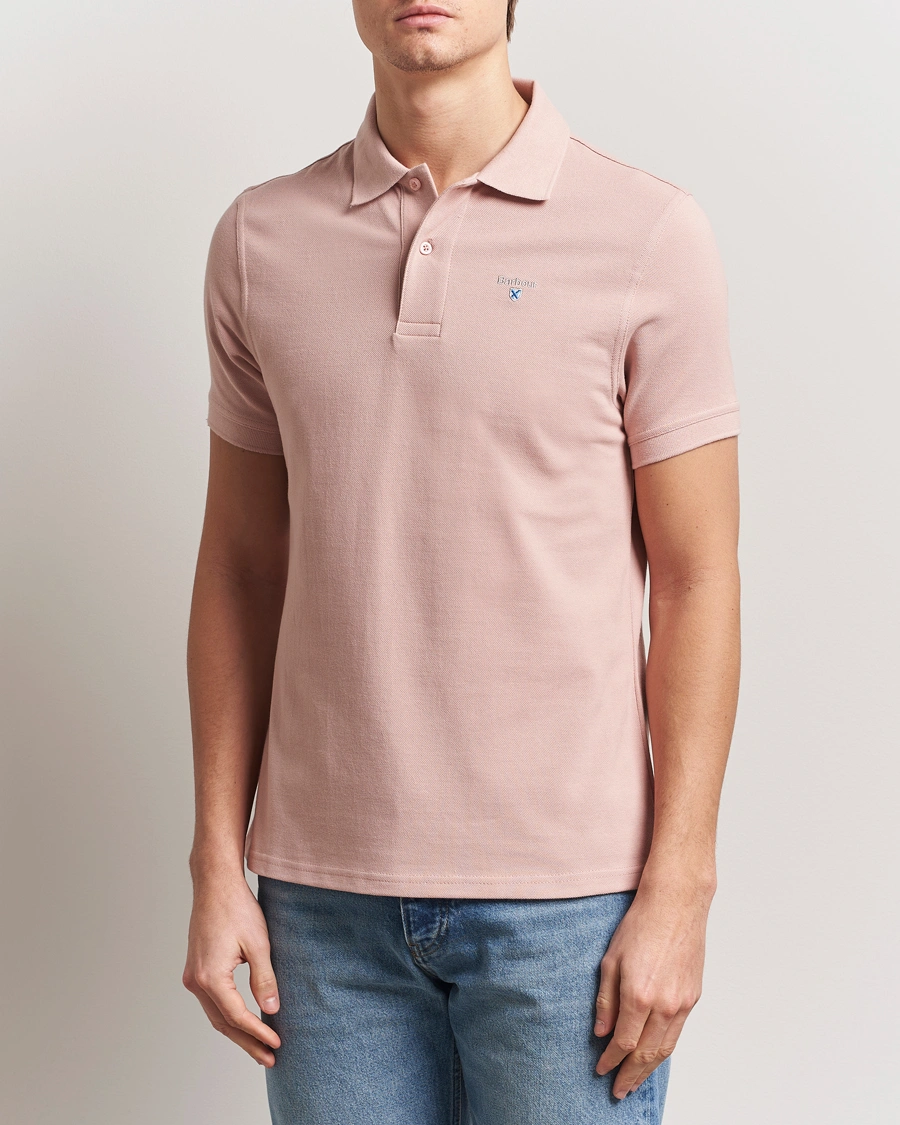 Herre | Pikéer | Barbour Lifestyle | Sports Polo Pink Mist