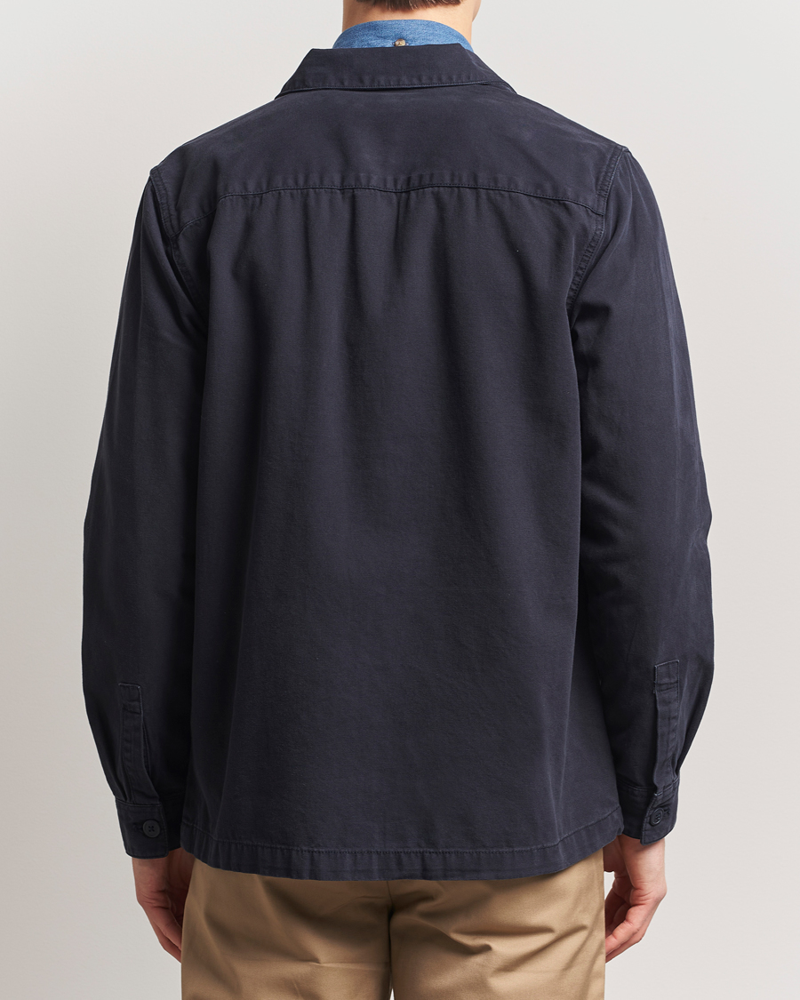 Herre | Skjorter | Barbour Lifestyle | Washed Cotton Overshirt Navy