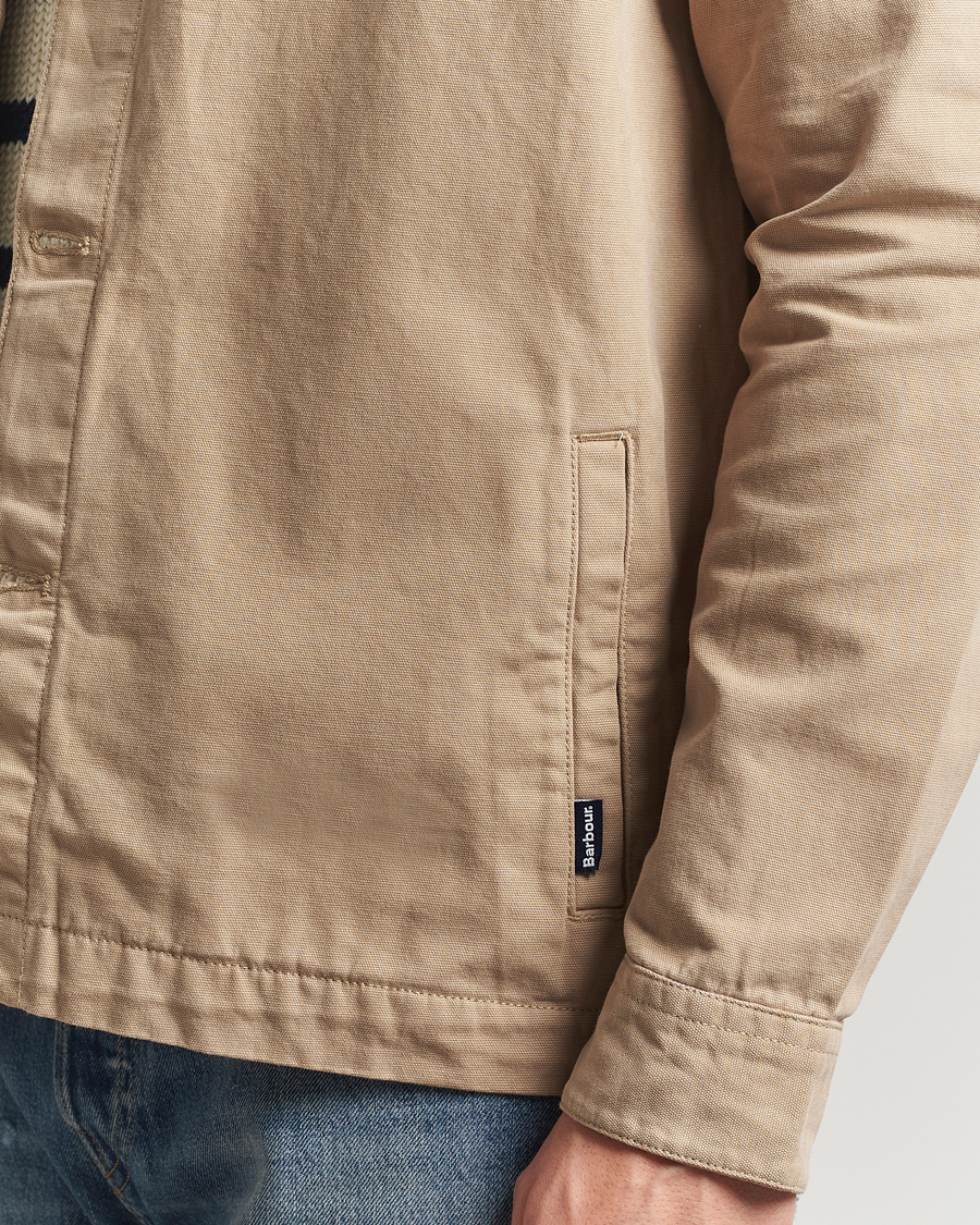 Herre | Skjorter | Barbour Lifestyle | Washed Cotton Overshirt Washed Stone