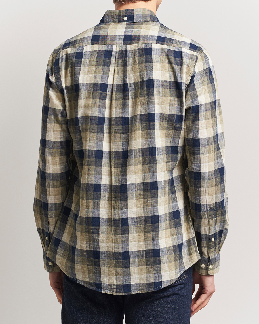Herre | Skjorter | Barbour Lifestyle | Hillroad Tailored Checked Cotton Shirt Olive