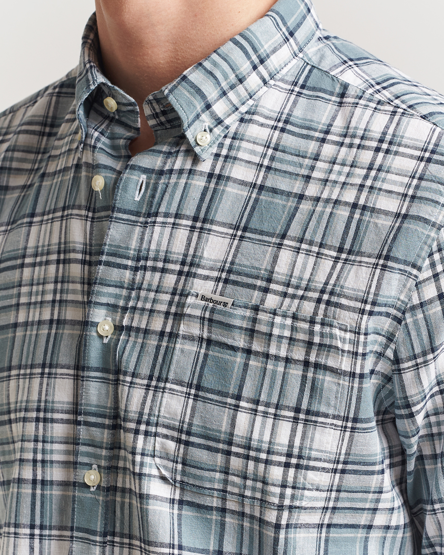 Herre | Skjorter | Barbour Lifestyle | Bridport Linen Blend Shirt Blue