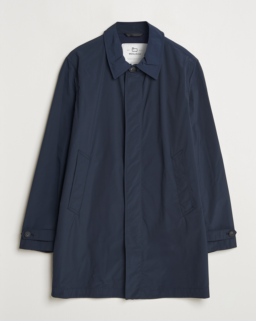 Herre | Jakker | Woolrich | City Carcoat Melton Blue
