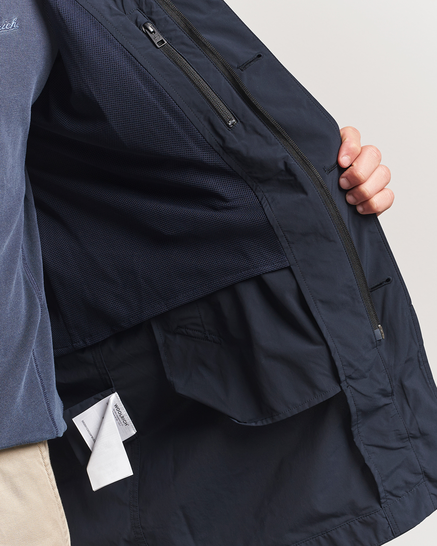 Herre | Jakker | Woolrich | City Carcoat Melton Blue