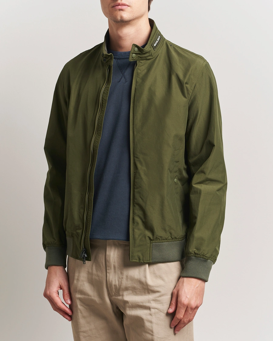 Herre | Jakker | Woolrich | Cruiser Bomber Jacket Greenstone