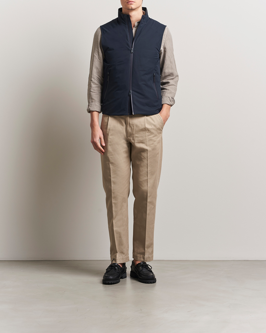 Herre | Vester | Woolrich | Sailing Two Layer Vest Melton Blue