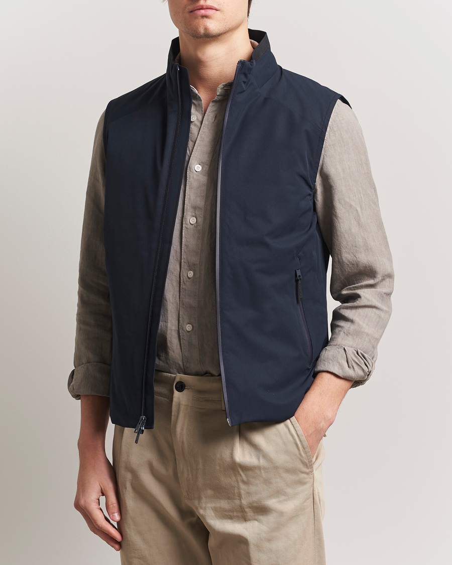 Herre | Vester | Woolrich | Sailing Two Layer Vest Melton Blue