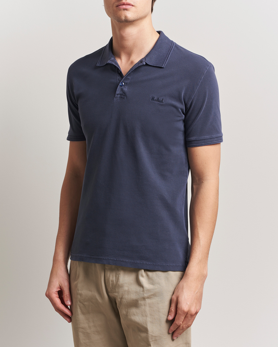 Herre | Pikéer | Woolrich | Mackinack Polo Melton Blue
