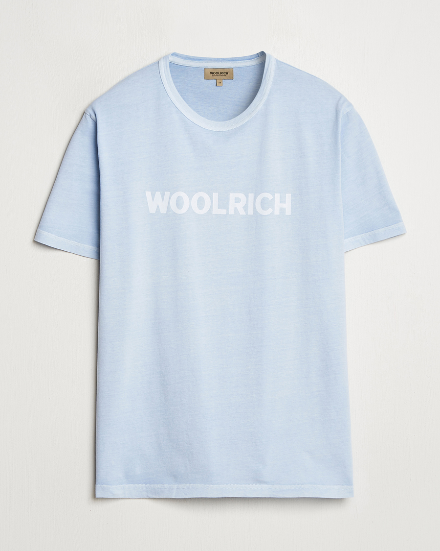 Herre | T-Shirts | Woolrich | Light Garment Dyed T-Shirt Flask