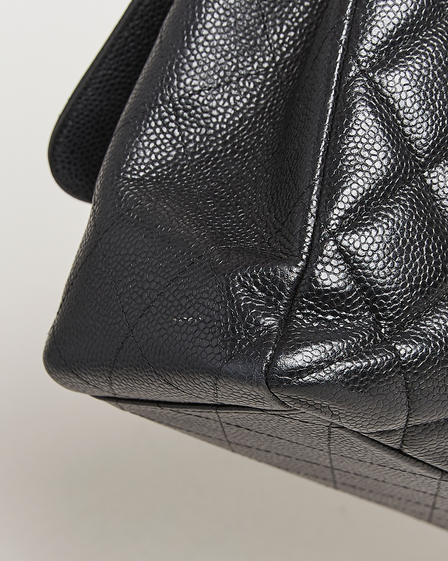 Herre | Gifts for Her | Chanel Pre-Owned | Classic Single Flap Maxi Black Caviar