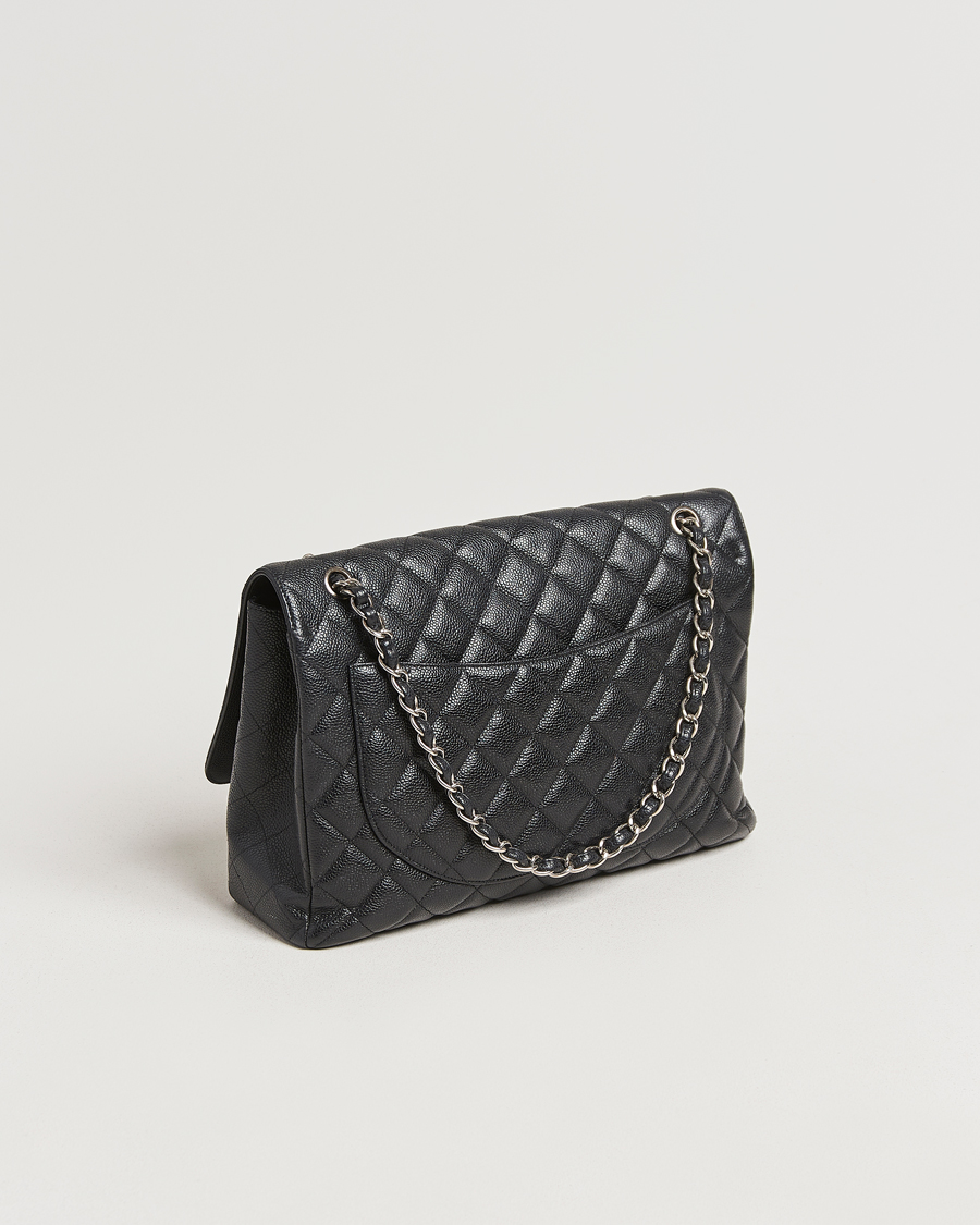 Herre | Gifts for Her | Chanel Pre-Owned | Classic Single Flap Maxi Black Caviar