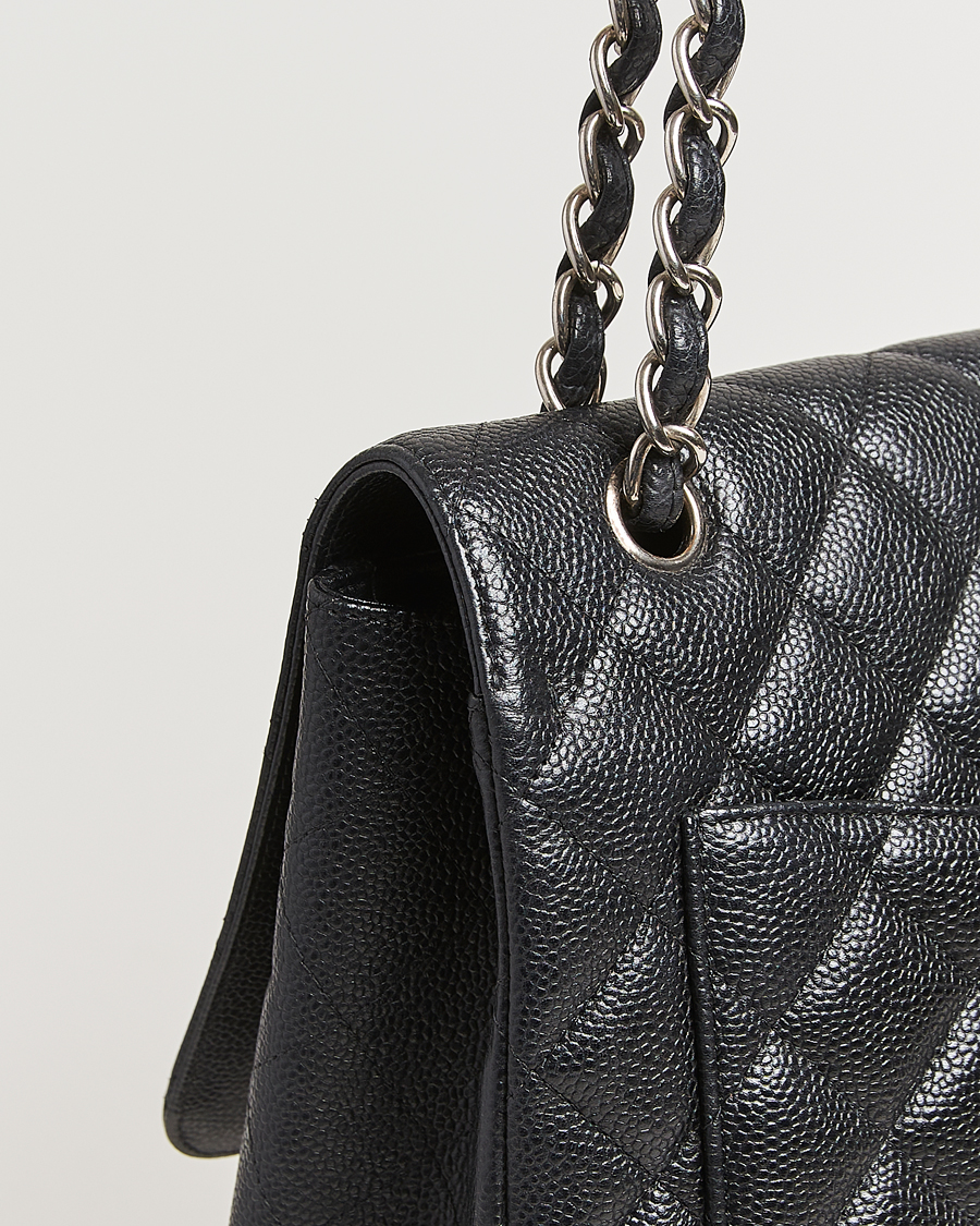 Herre | Gifts for Her | Chanel Pre-Owned | Classic Single Flap Maxi Black Caviar