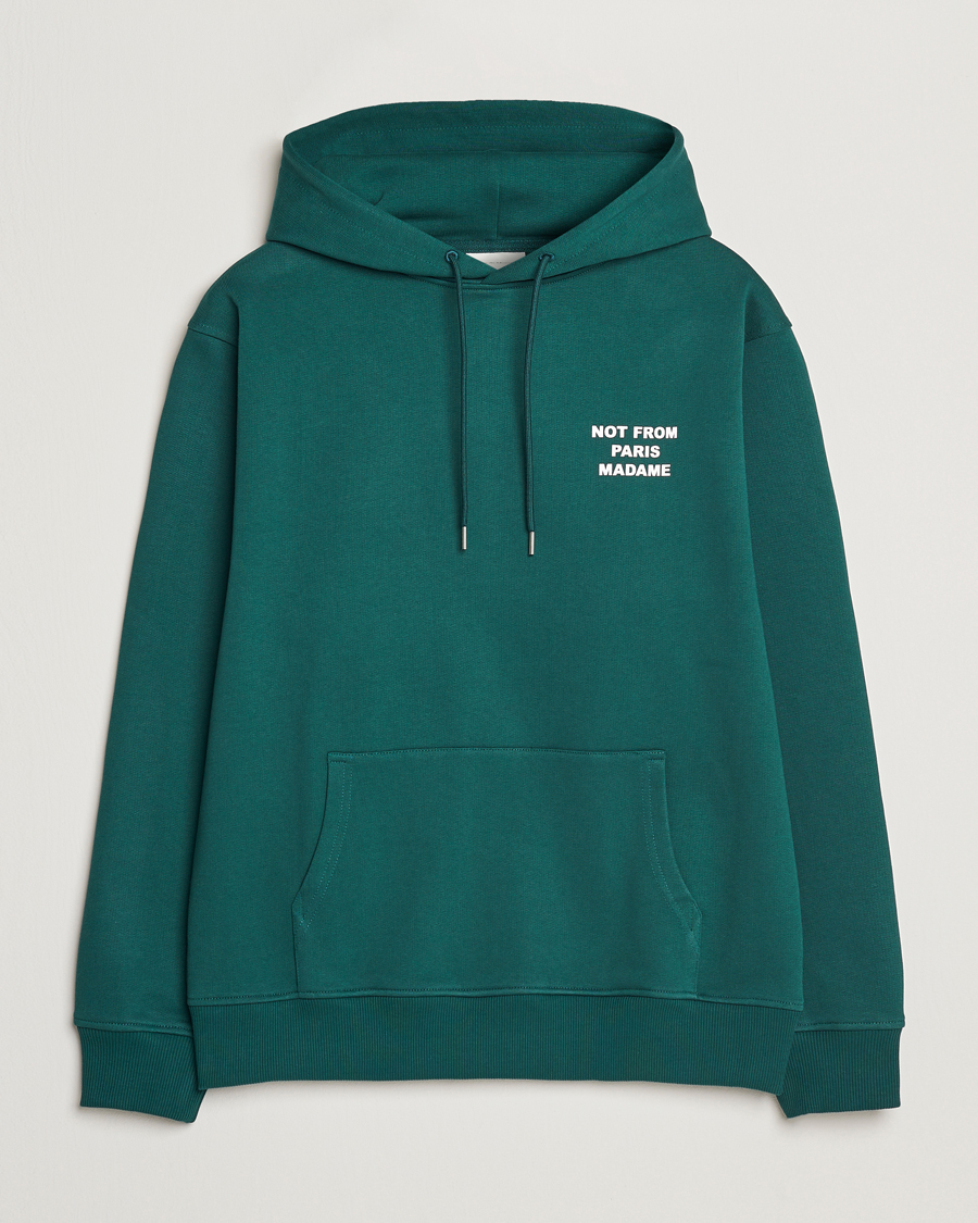 Herre | Gensere | Drôle de Monsieur | Slogan Hoodie Dark Green