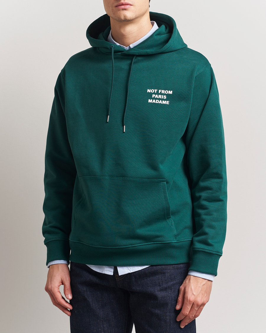 Herre | Gensere | Drôle de Monsieur | Slogan Hoodie Dark Green