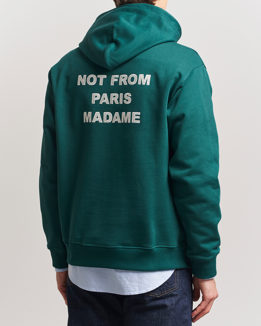 Herre | Gensere | Drôle de Monsieur | Slogan Hoodie Dark Green