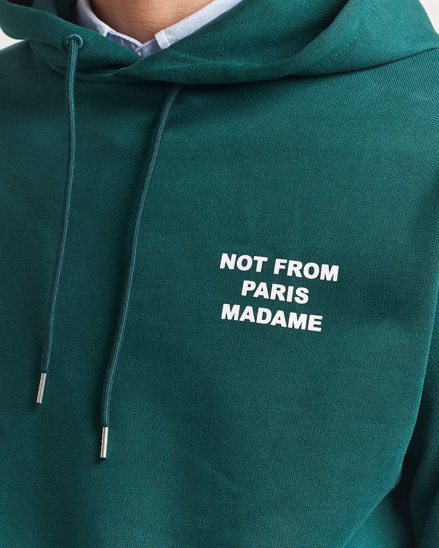 Herre | Gensere | Drôle de Monsieur | Slogan Hoodie Dark Green