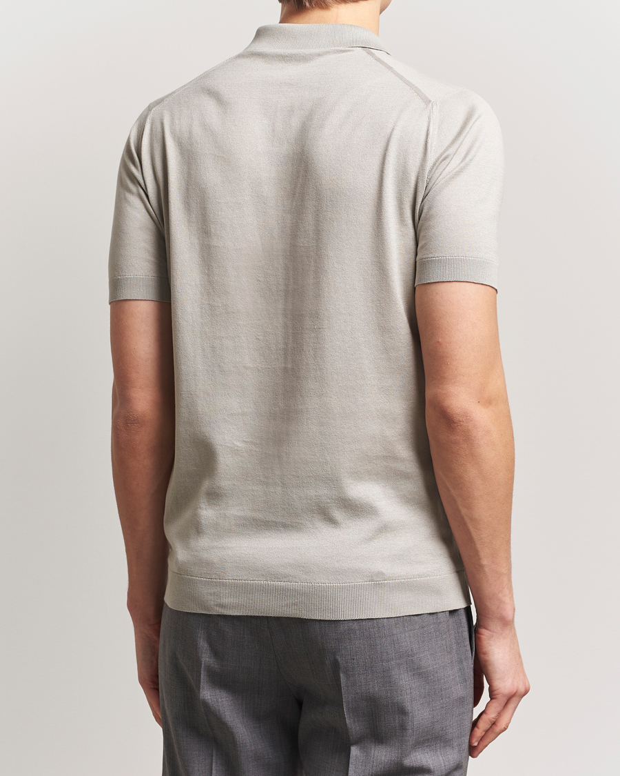Herre | Pikéer | John Smedley | Adrian Slim Fit Sea Island Polo Parchment