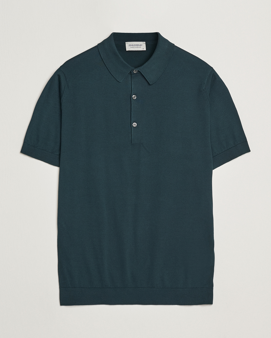 Herre | Pikéer | John Smedley | Adrian Slim Fit Sea Island Polo Rain Forest