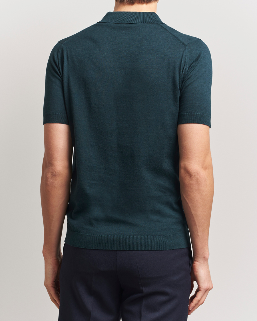 Herre | Pikéer | John Smedley | Adrian Slim Fit Sea Island Polo Rain Forest