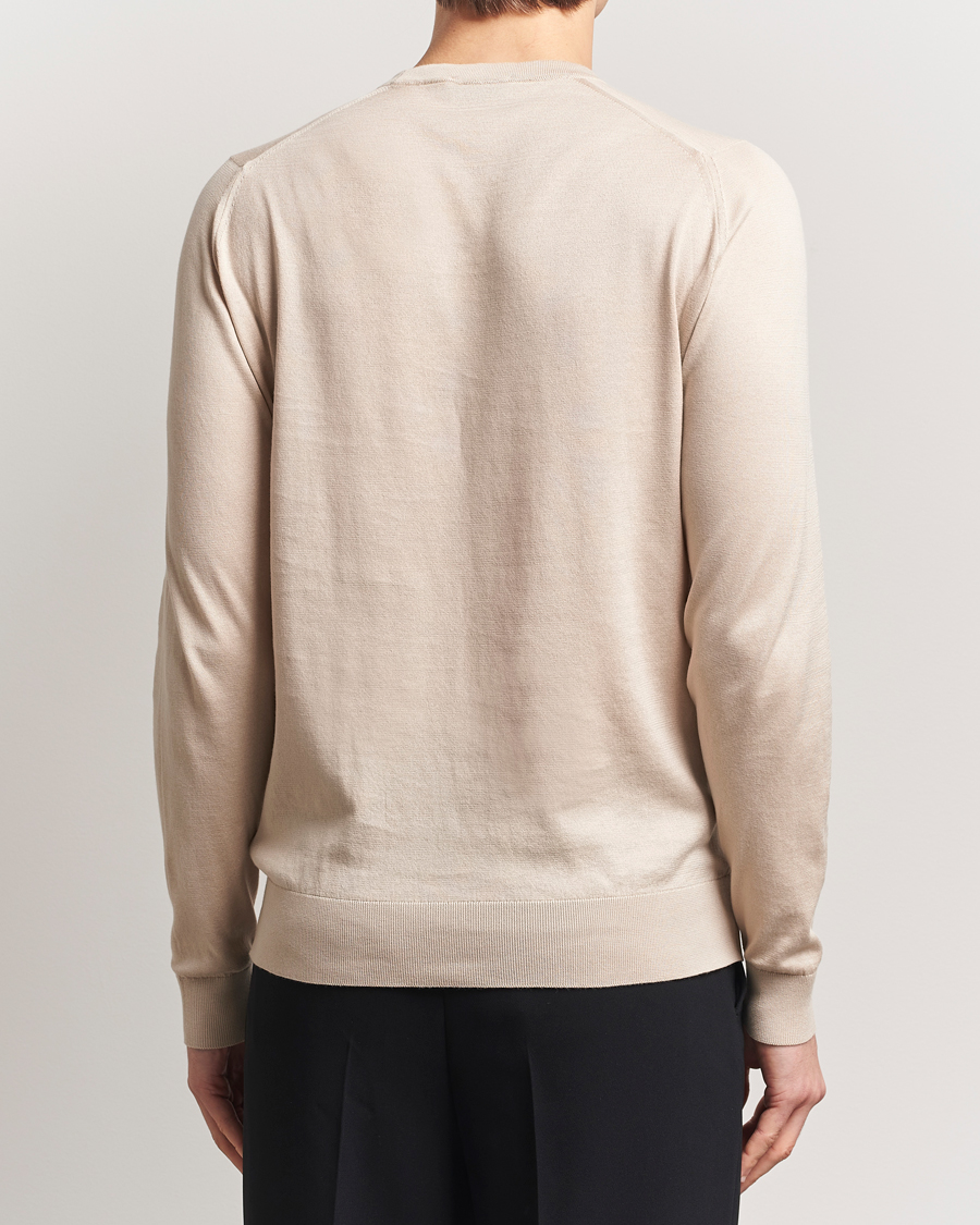 Herre | Gensere | John Smedley | Rowland Sea Island Crew Neck Pullover Almond